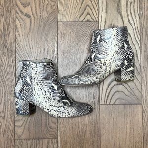 Steve Madden snakeskin boots